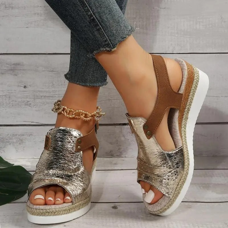 Bohemian Wedge Sandals