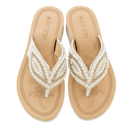 Beach Female Rhinestone Casual Non-slip Sandals