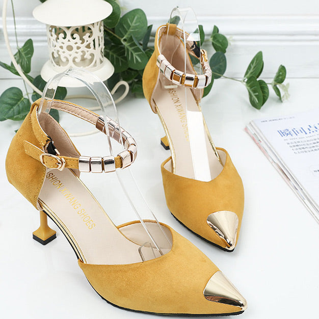 Ankle Strap Pumps Stiletto Heel Sandals